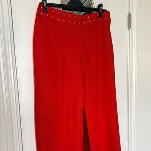 Red linen pants - bought in Sweden. Size 42